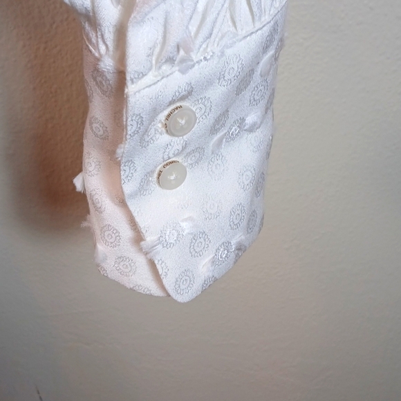 Rachel Comey OFF WHITE Women's Lashes Crepe L/S Rite Top size 4/small - Picture 9 of 14